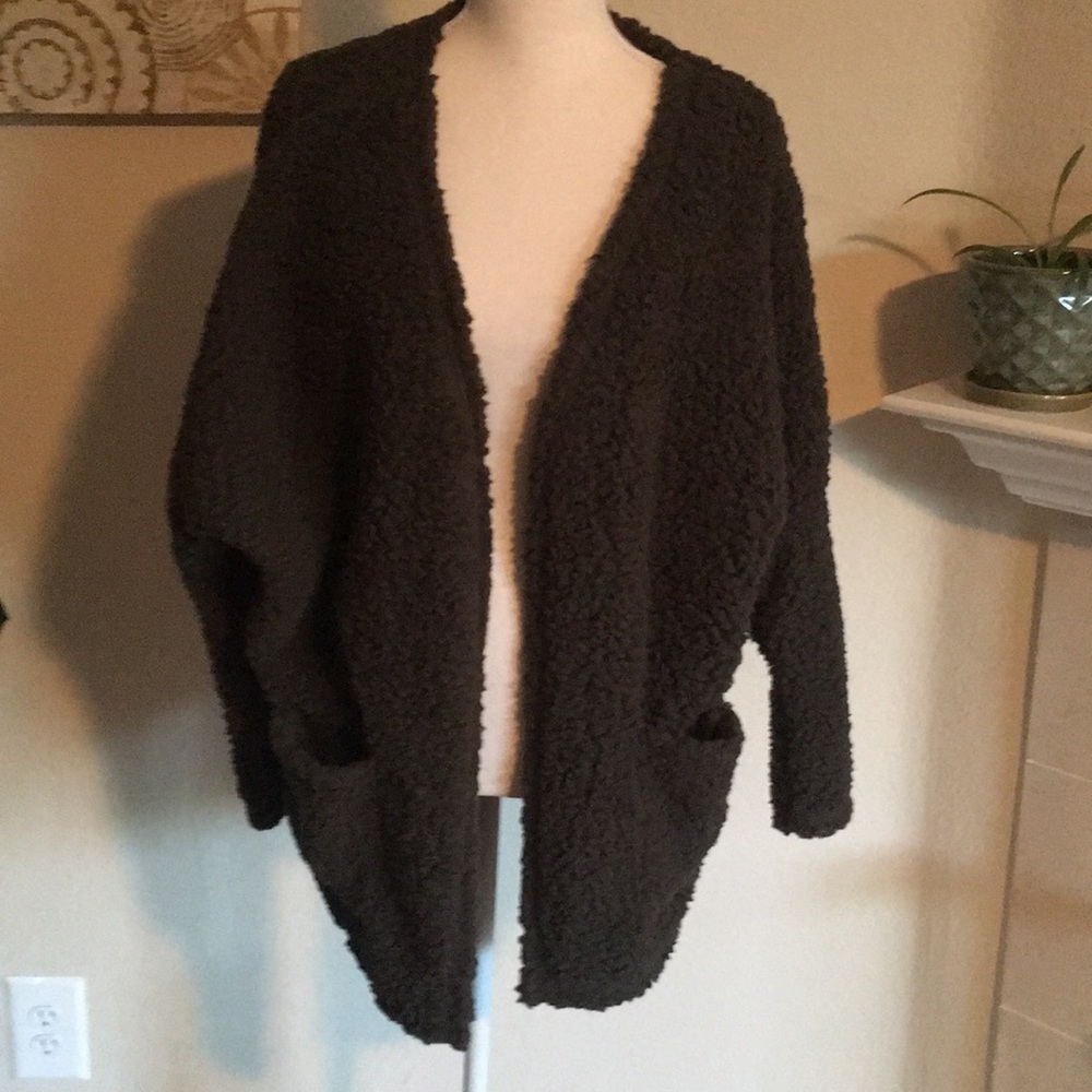 Soft Fleece Cardigan NWOT